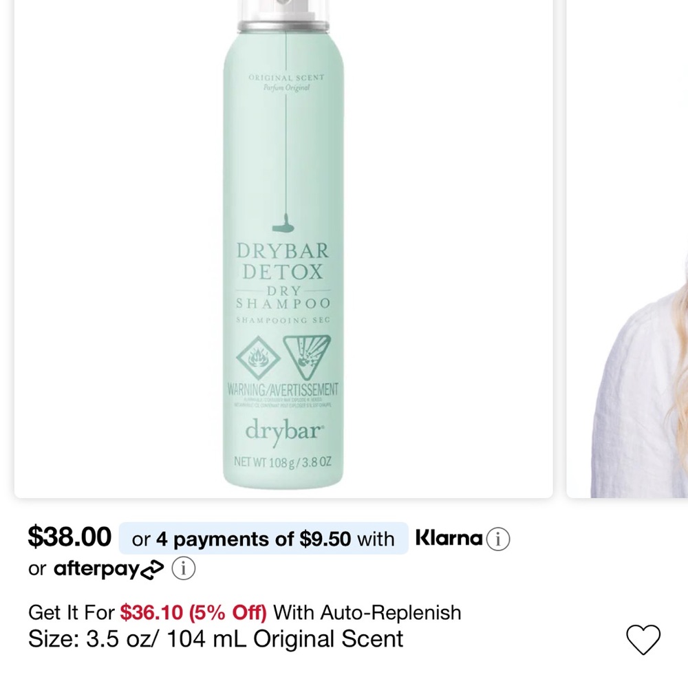 Jumbo Size Drybar Detox Dry Shampoo Lot- 7